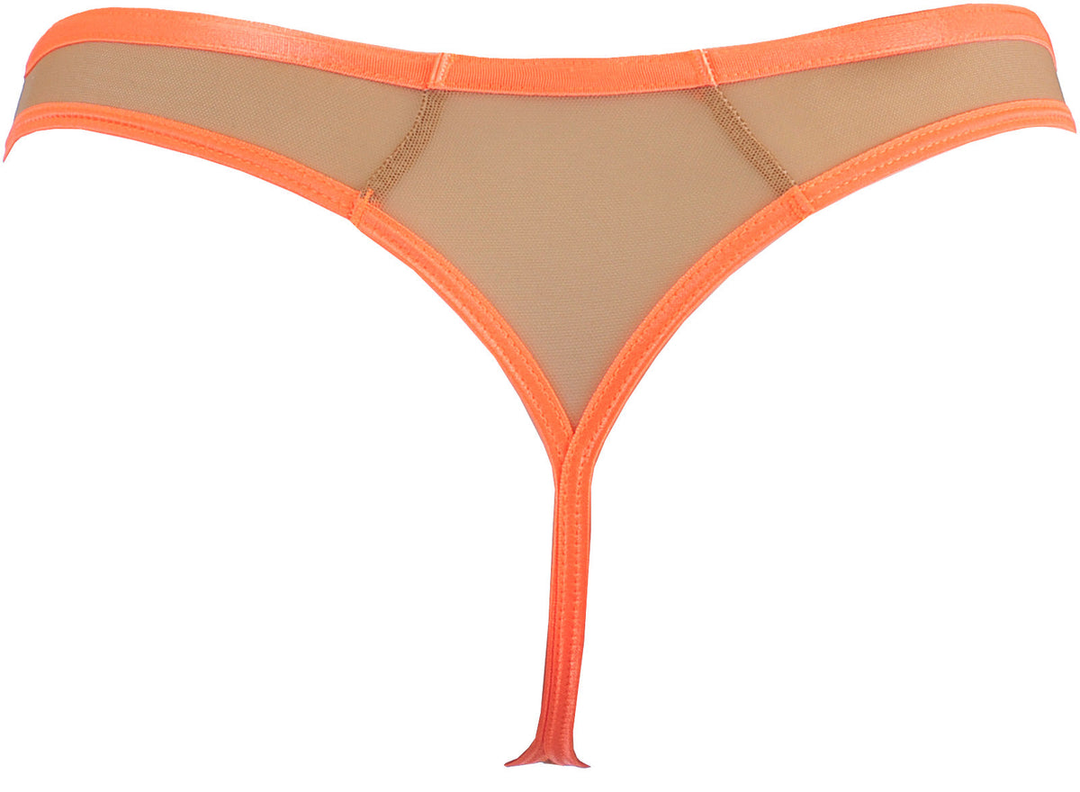 Axami Tropica Coral Sheer Thong Panty