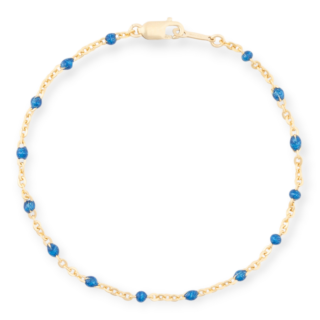 blue daisy bracelet