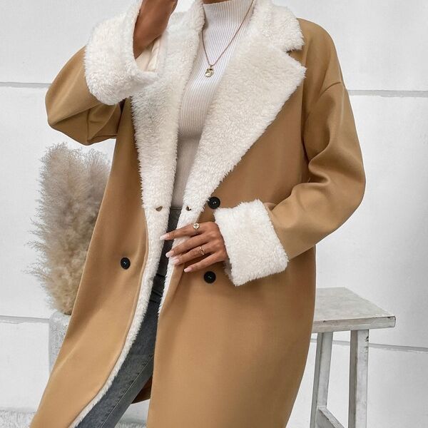 Women's Long Woolen Coat – Relaxed Fit Commuter Jacket