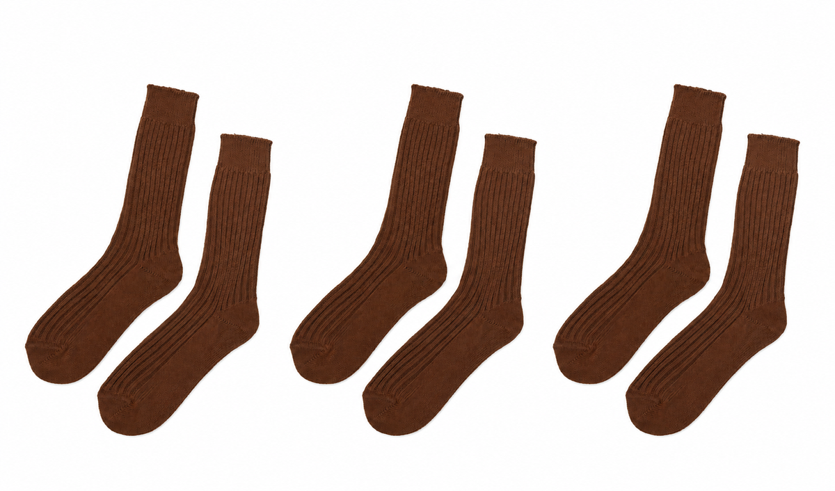 tittimitti® Women’s 100% Organic Cotton Boot Socks 3-Pack – Thick Warm Winter Socks Made in Italy