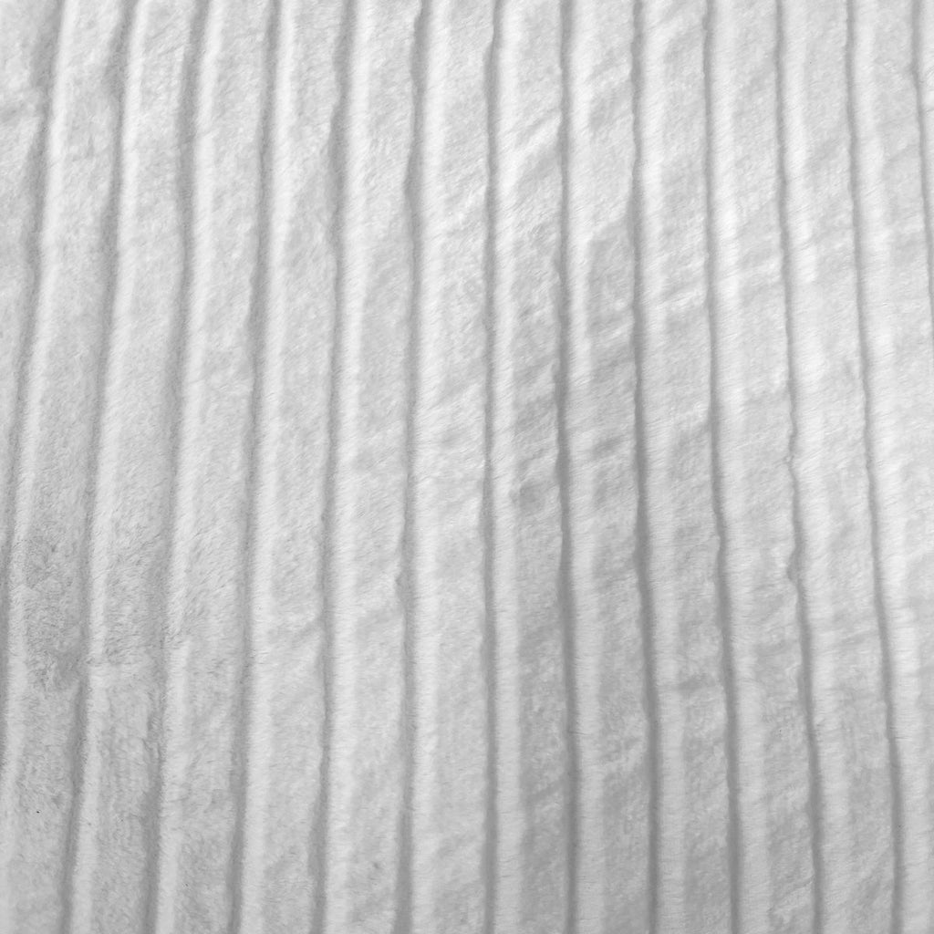 Striped Rabbit Soft Plush Short Pile Faux Fur Fabric