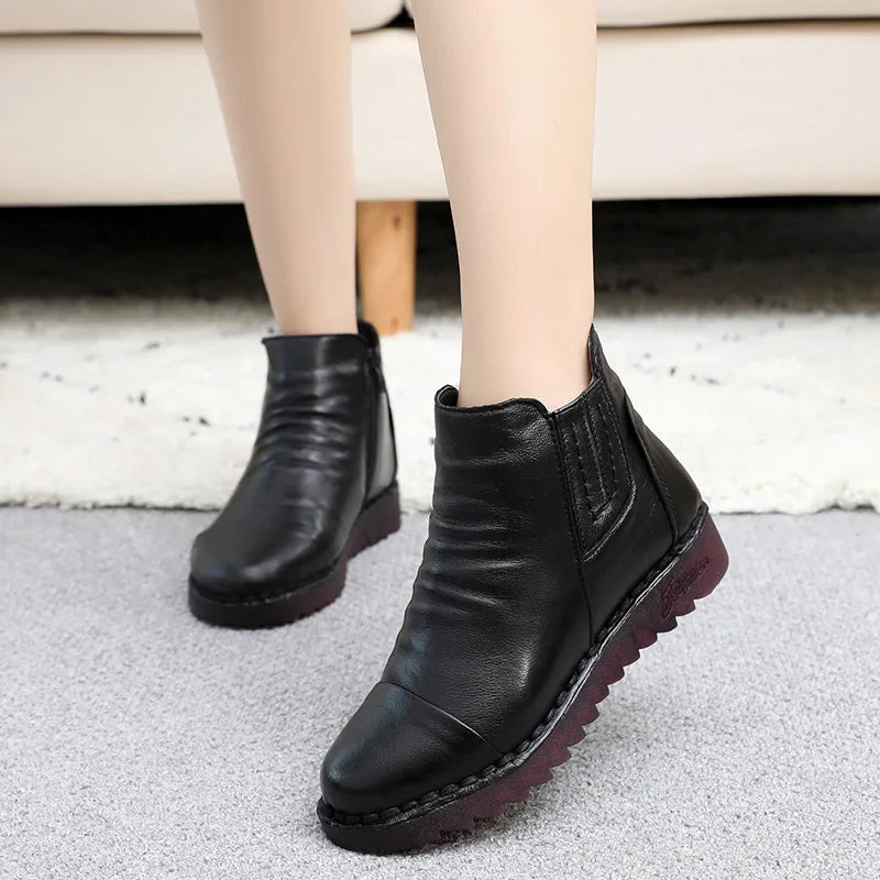 Stay Warm and Stylish Winter Women's Ankle Boots