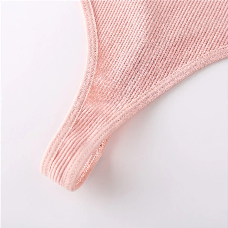 Comfortable Cotton G-String Thongs for Women – 3-Piece Panties Set