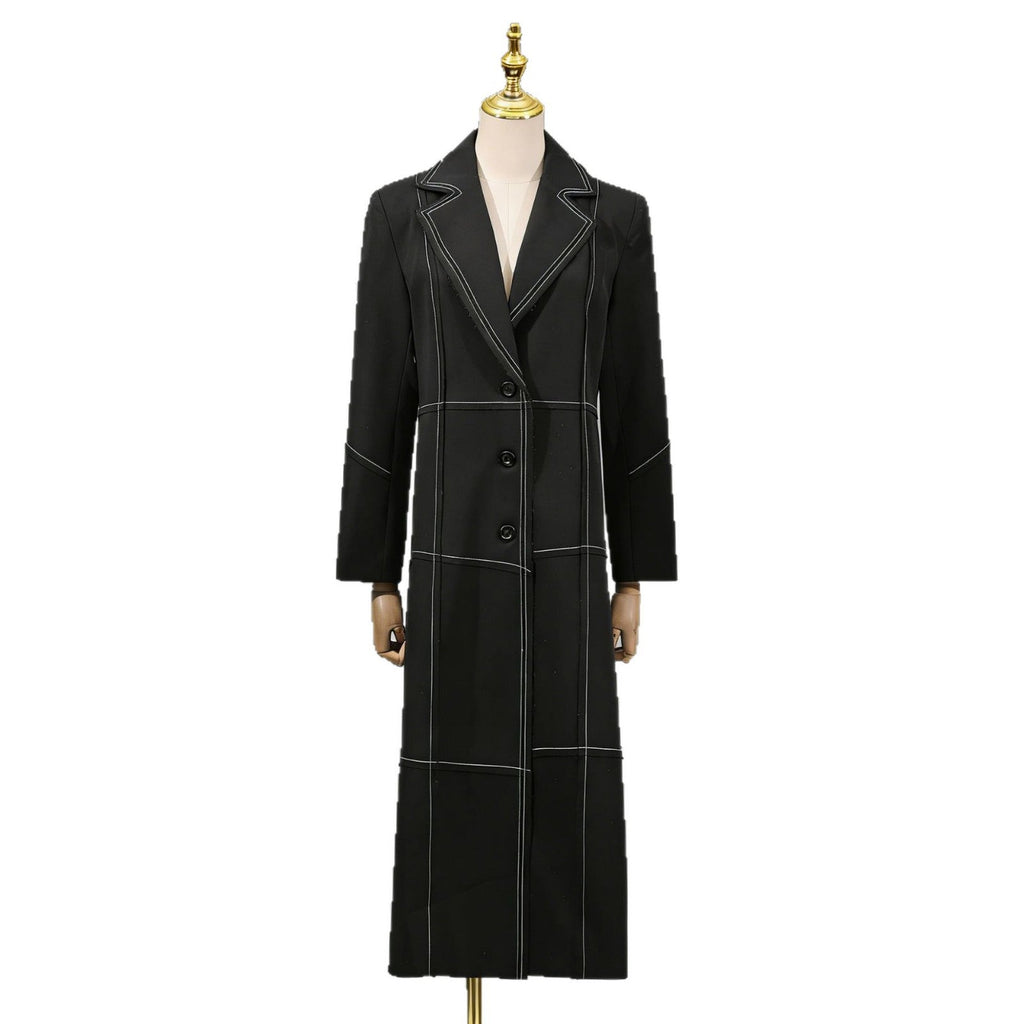 Fashionable Trench Coat European And American British-style Vintage Womens Jacket