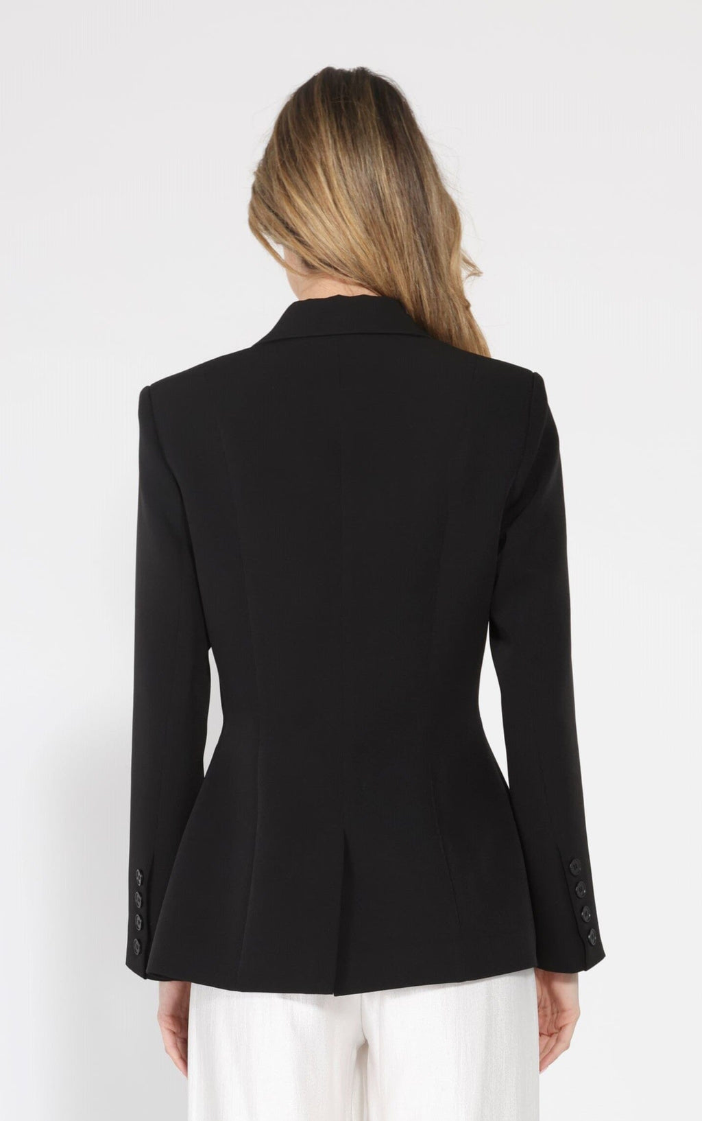 Gracia Fashion Women's Side ruffle bow front open coat